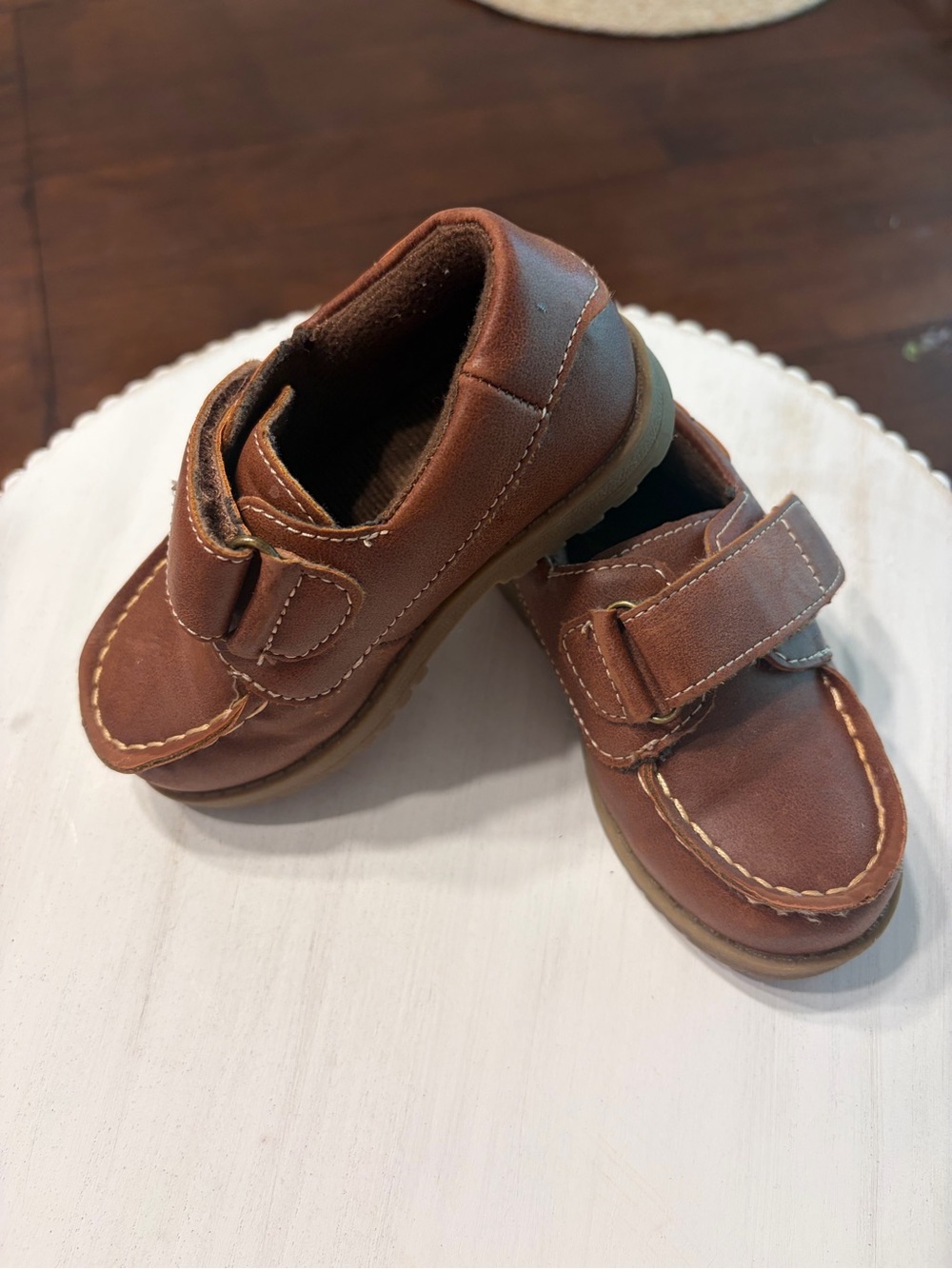 The Children's Place Brown Boat Shoes Baby Boy Size 6
